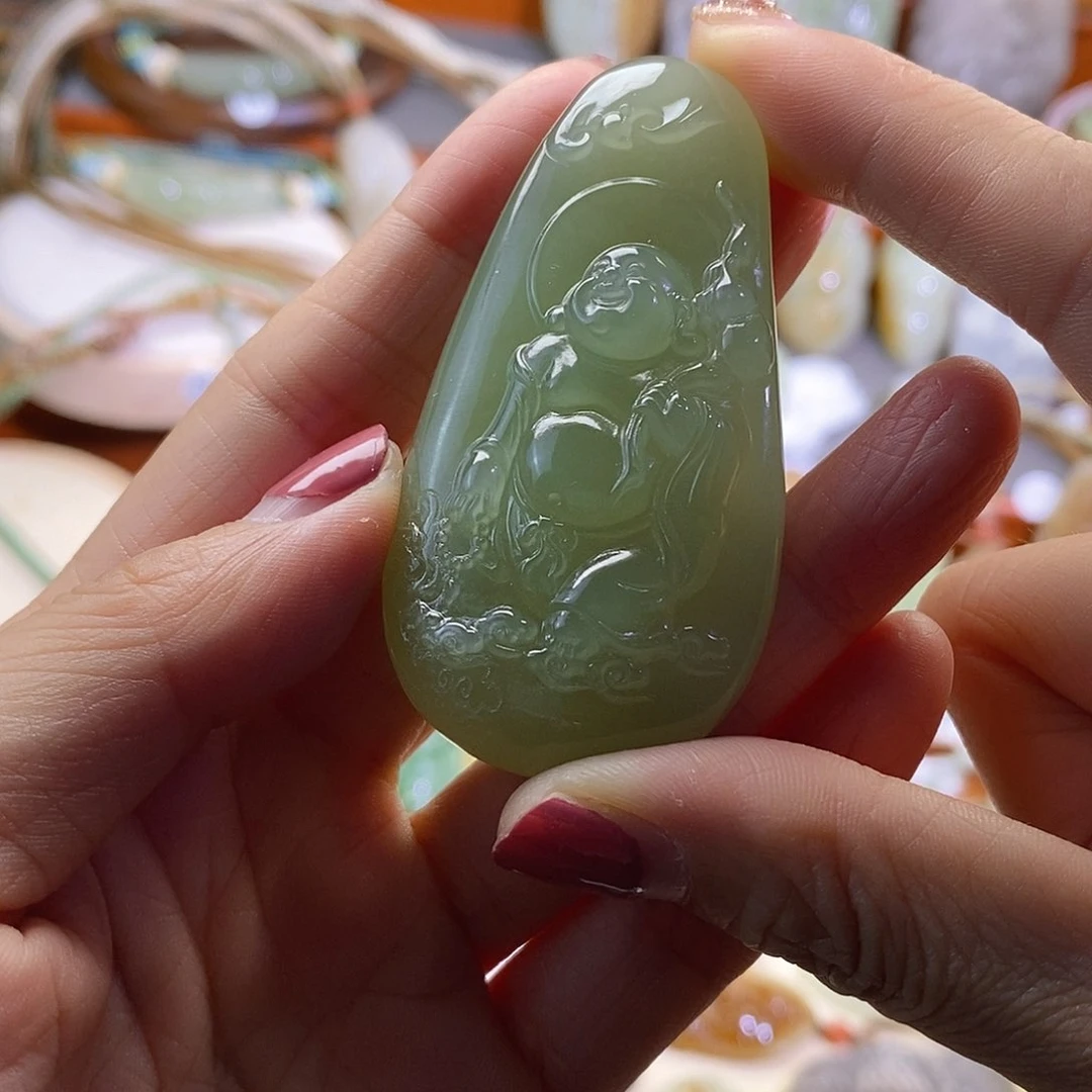 和田玉未镶嵌颈饰