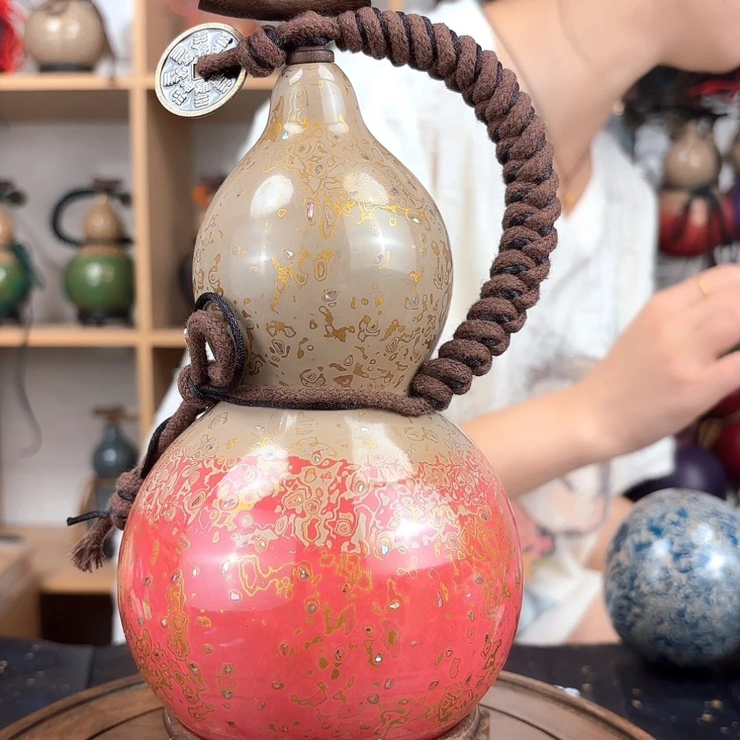 高工艺大漆葫芦 一物一拍829