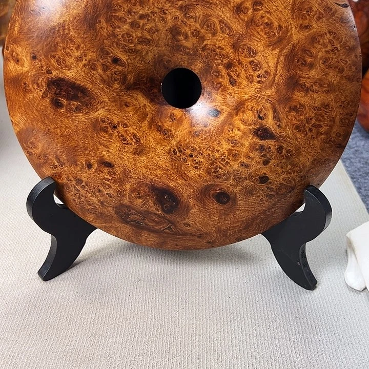 木质e**c缅甸花梨木平安扣一个