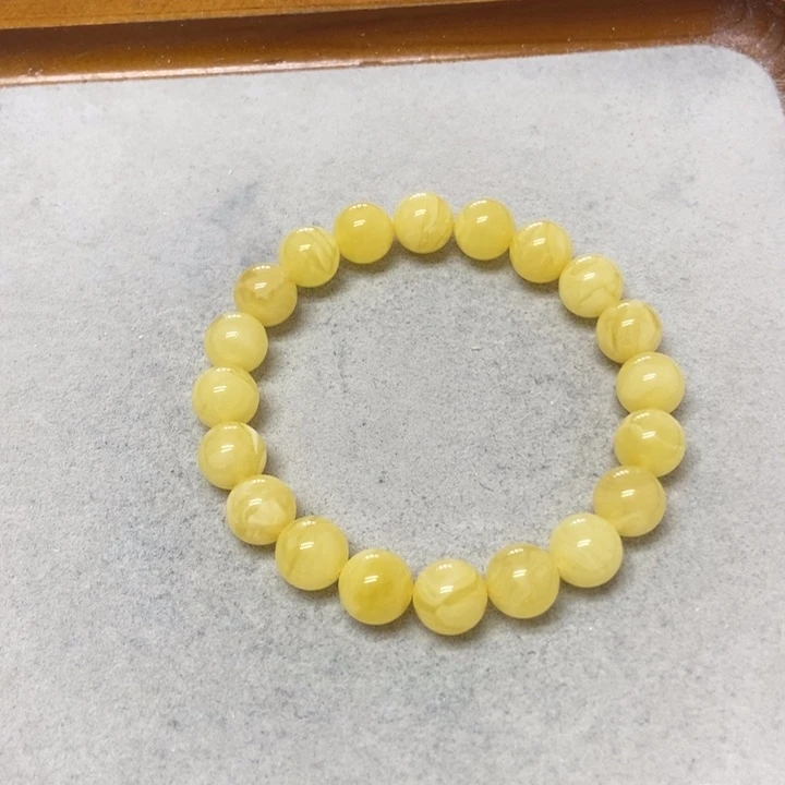 未镶嵌蜜蜡裸石手串