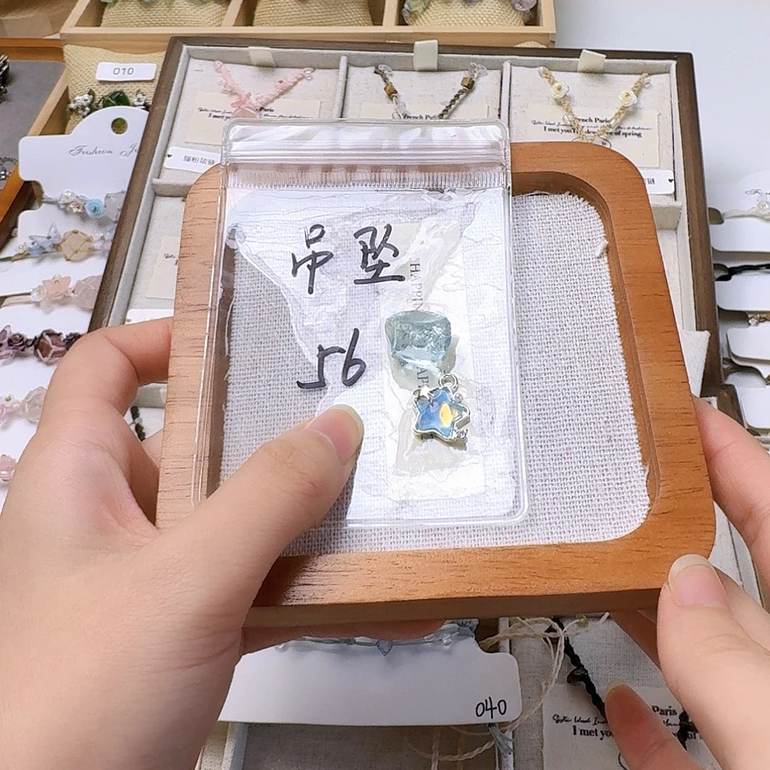 纯铜石英石纯铜锡合金吊坠56