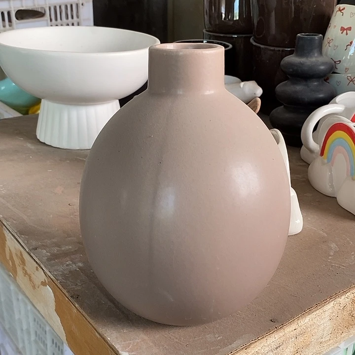 摆件陶陶盆有孔 瑕疵介意勿拍