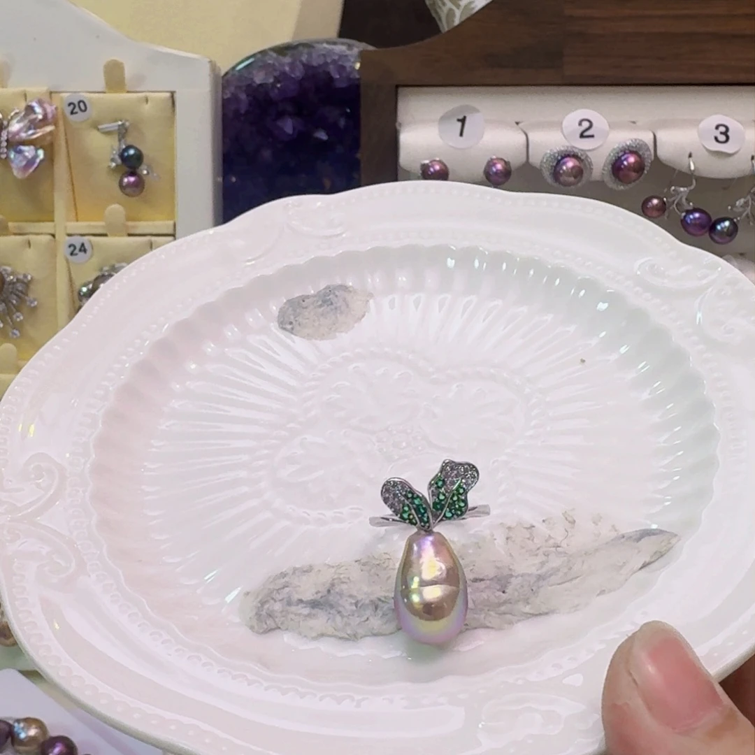 淡水珍珠戒指未镶嵌潇*