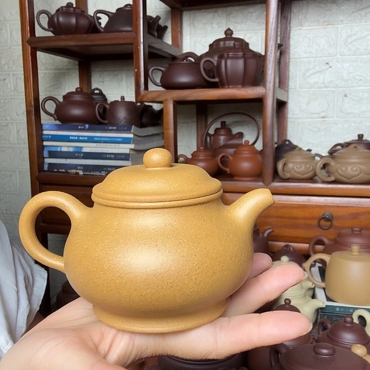 静***心紫砂茶壶潘壶280cc精工半手工