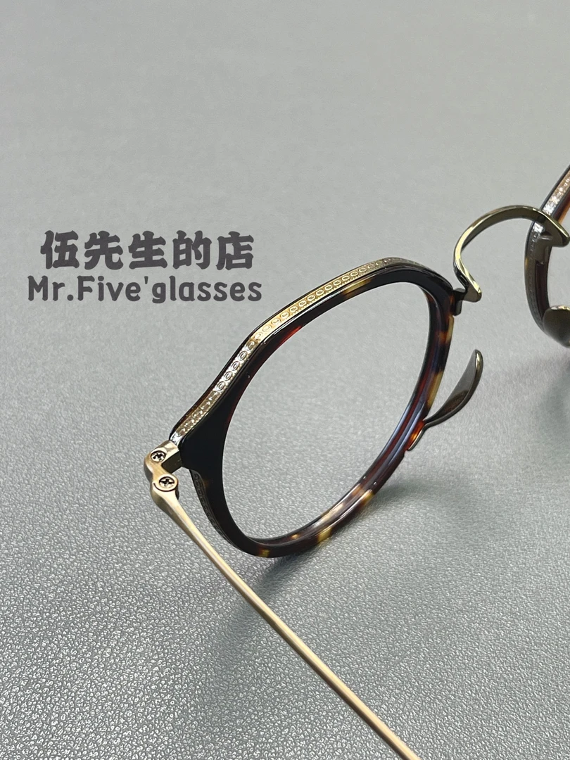 龟家1113日系眼镜框手工时尚复古超轻日系设计师百搭网红黑框