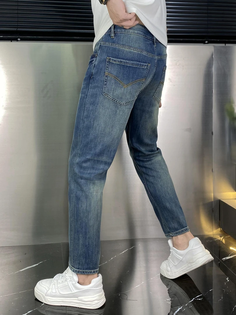 欧货男装牛仔九分裤88088