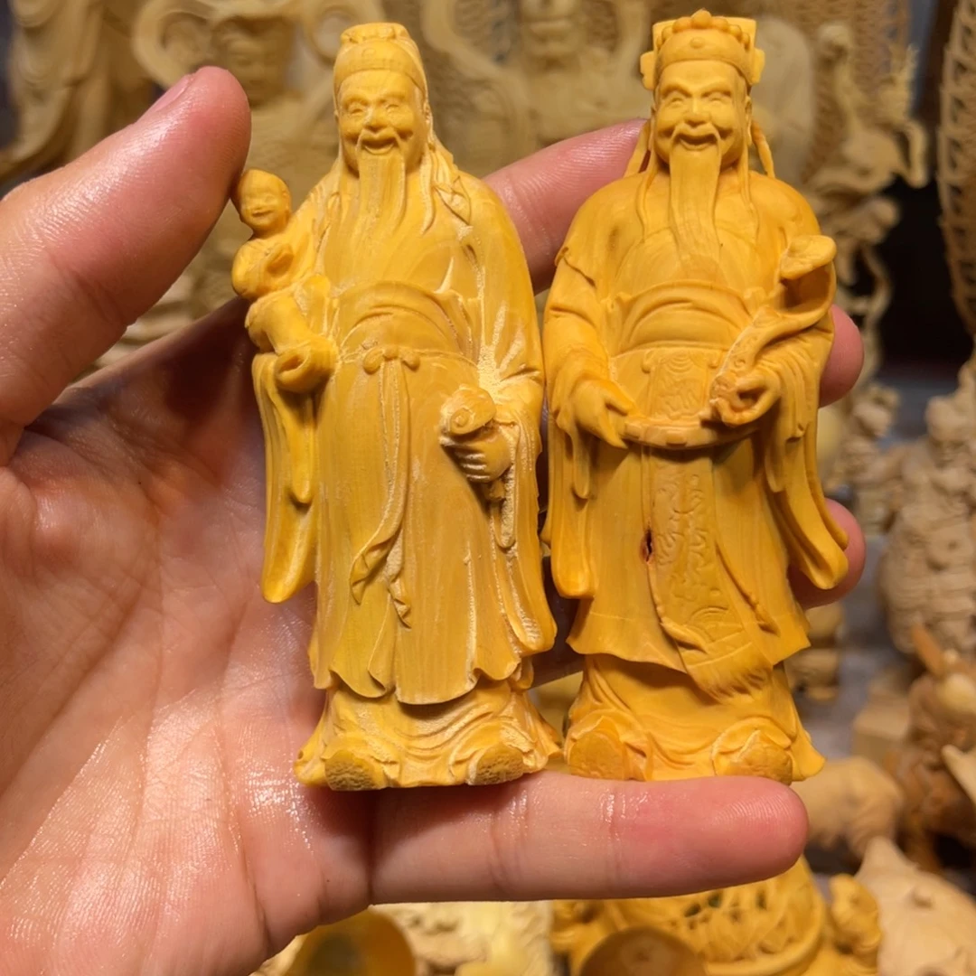 黄杨木瑕疵福禄双全