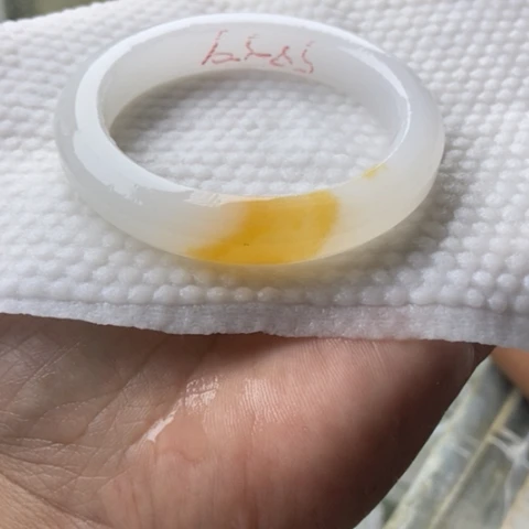 七****石英质玉（金丝玉）未镶嵌手镯加工定制