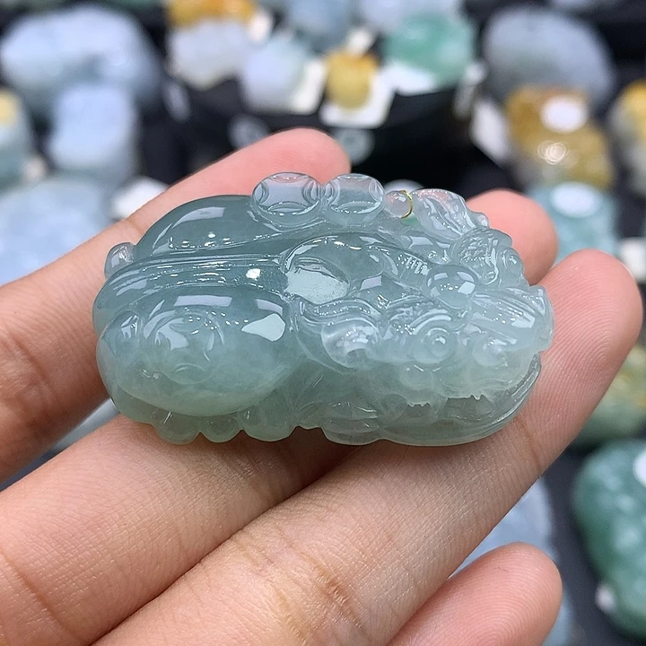 颈饰未镶嵌翡翠天然缅甸翡翠