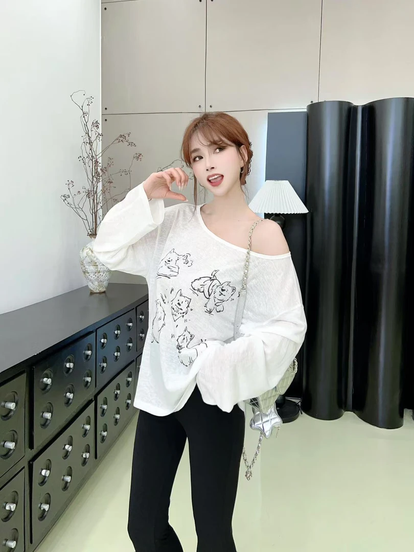 【失重乐园】 趣味卡通薄款防晒T恤