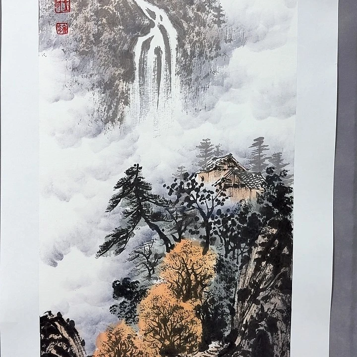 国画亲笔手绘放心去藏