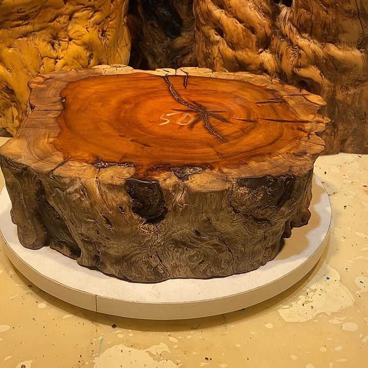 木天然老枣木实木墩子