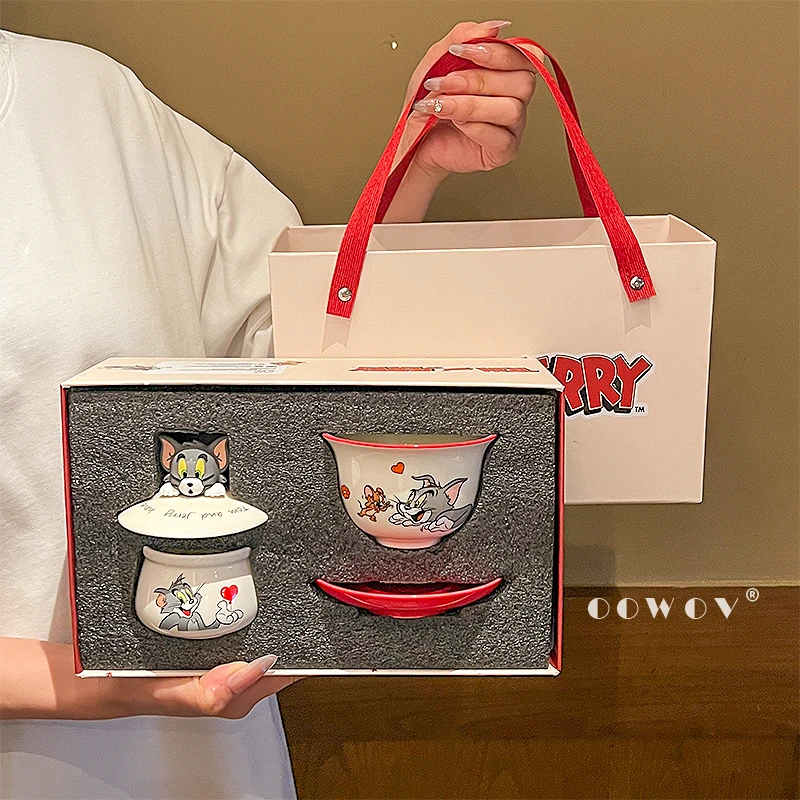 猫和老鼠陶瓷茶杯家用宿舍一人用茶杯2025新款可爱高颜值生日礼物