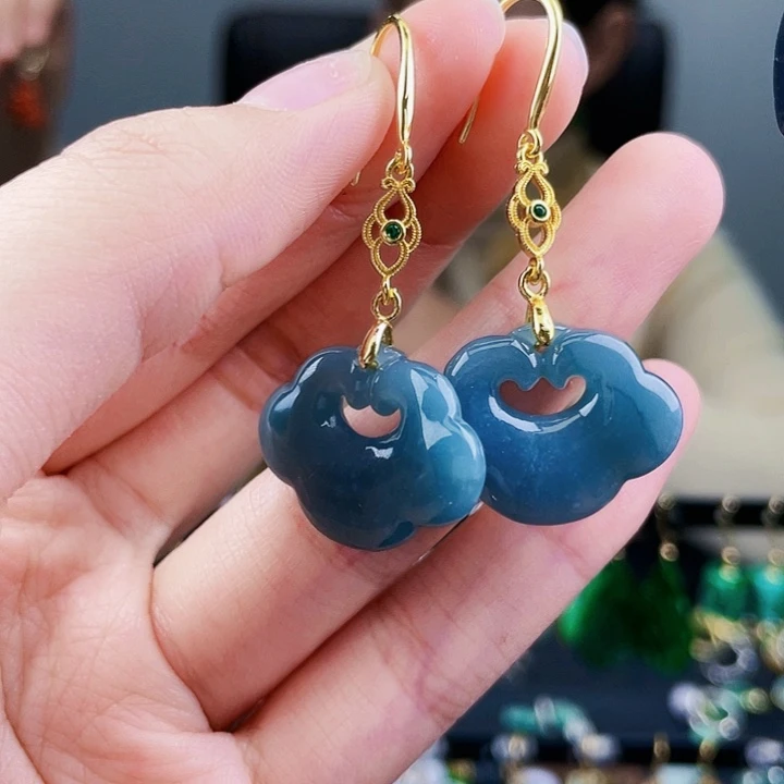 翡翠耳饰未镶嵌饰品