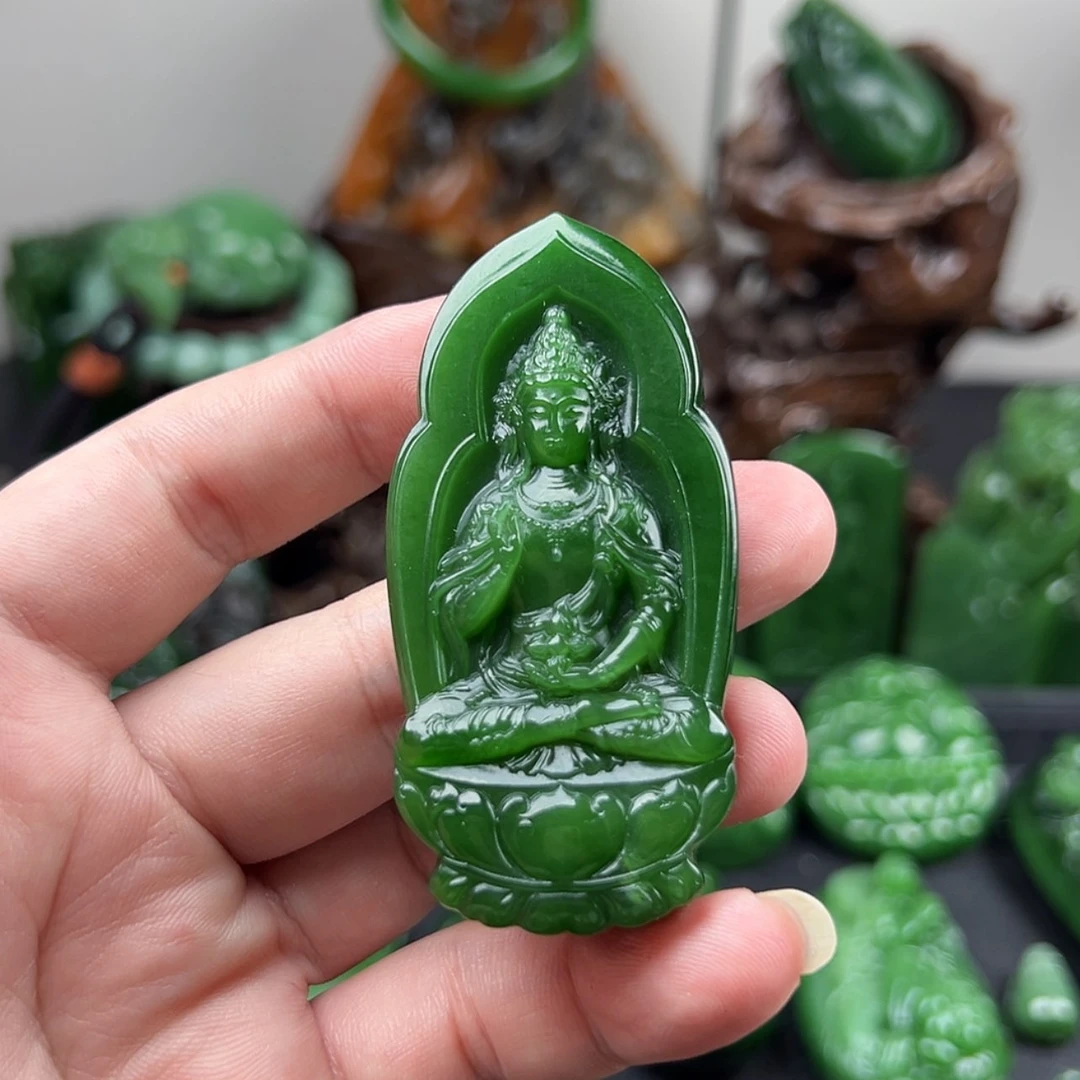 【闪购商品】颈饰未镶嵌和田玉（碧玉）紫**来