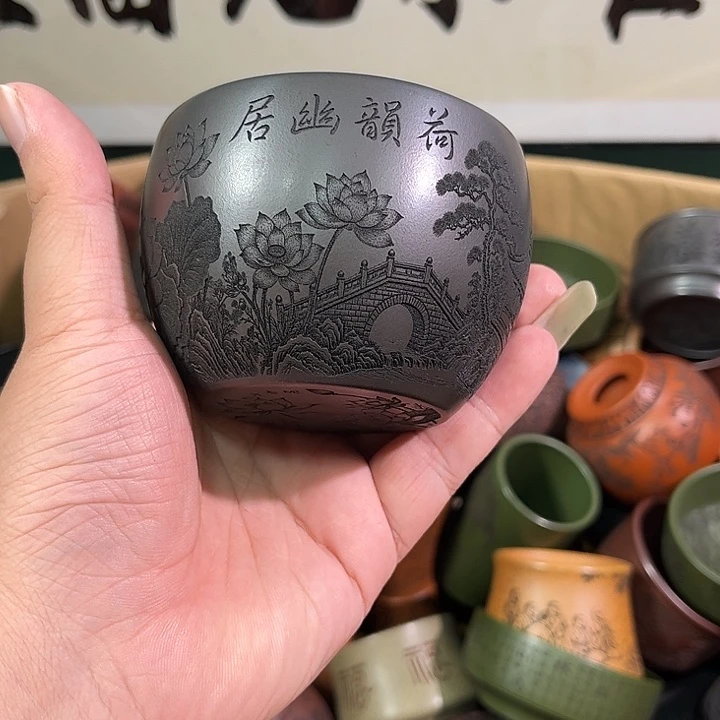 茶杯紫砂全手工紫砂主人杯