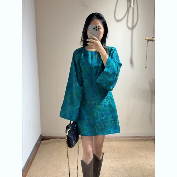 桂馥兰香！100桑蚕丝香云纱太太服真丝独特气质复古中式小衫上衣