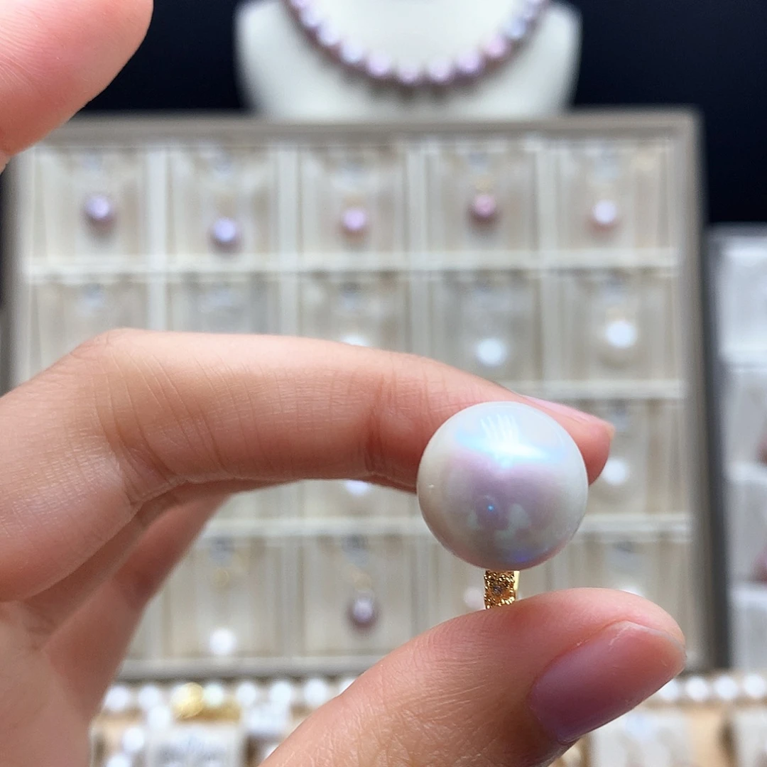 颈饰合金淡水珍珠