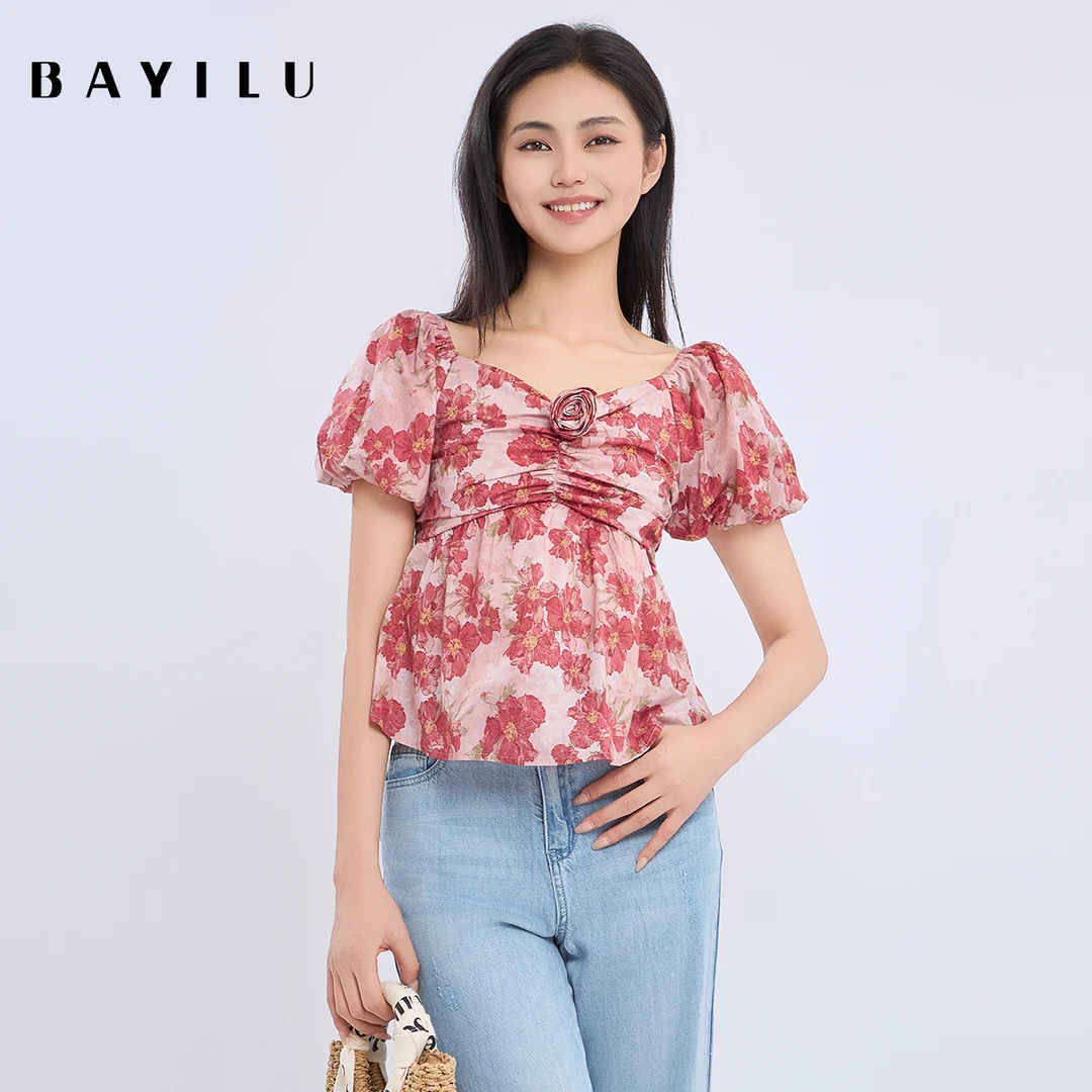 【黄蓉推荐】芭依璐女装夏季新款时尚衬衫95C0103Z