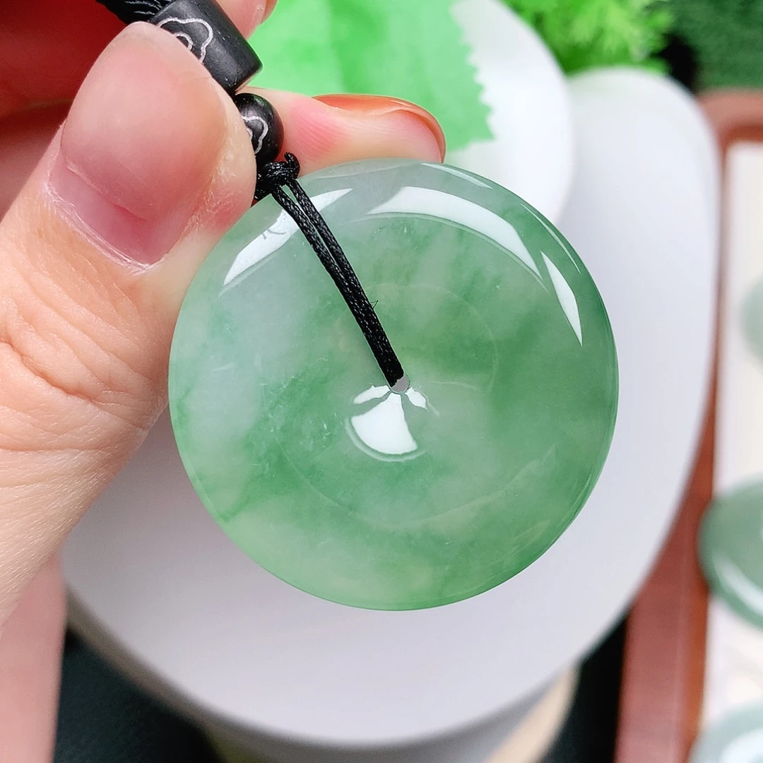 翡翠未镶嵌颈饰平安36-6.2