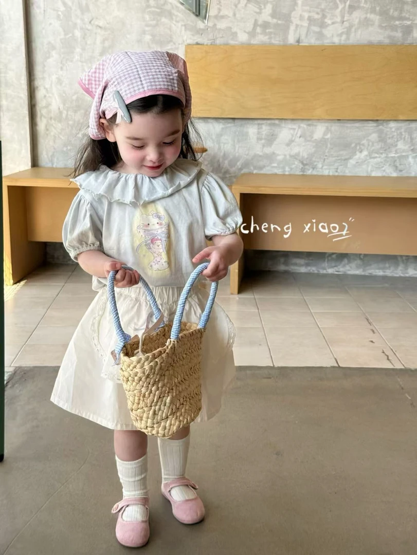 【橙小七】女童～KT上衣5283+屁帘裙裤5277