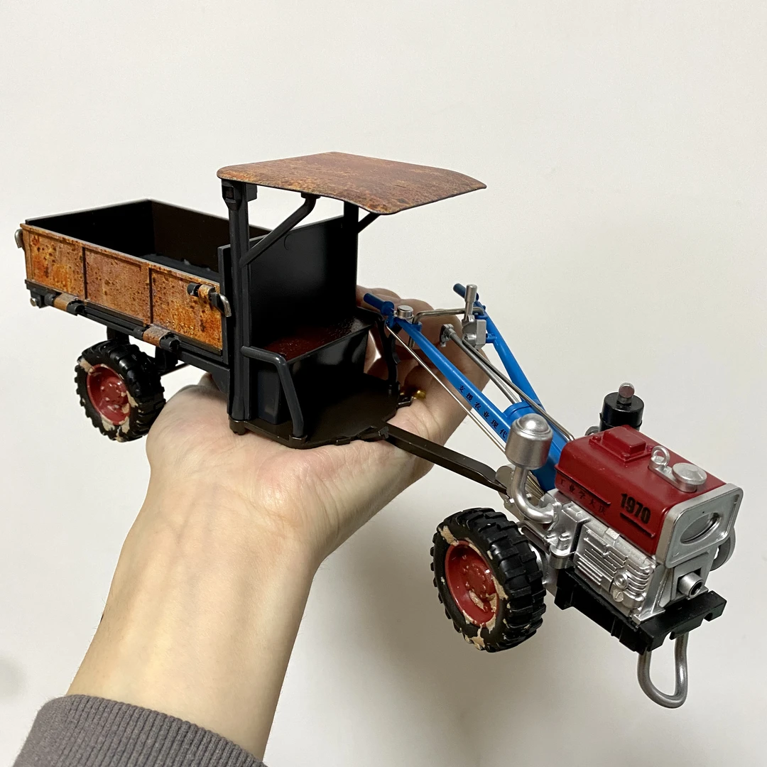 1:24大号合金拖拉机可翻斗声光男孩玩具