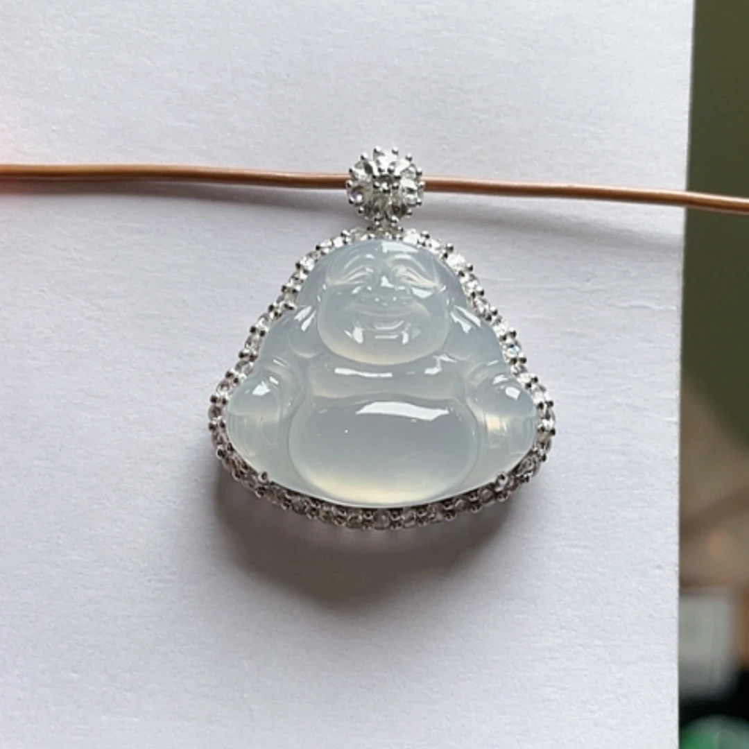 【闪购商品】吊坠(不含链)18K金镶嵌翡翠