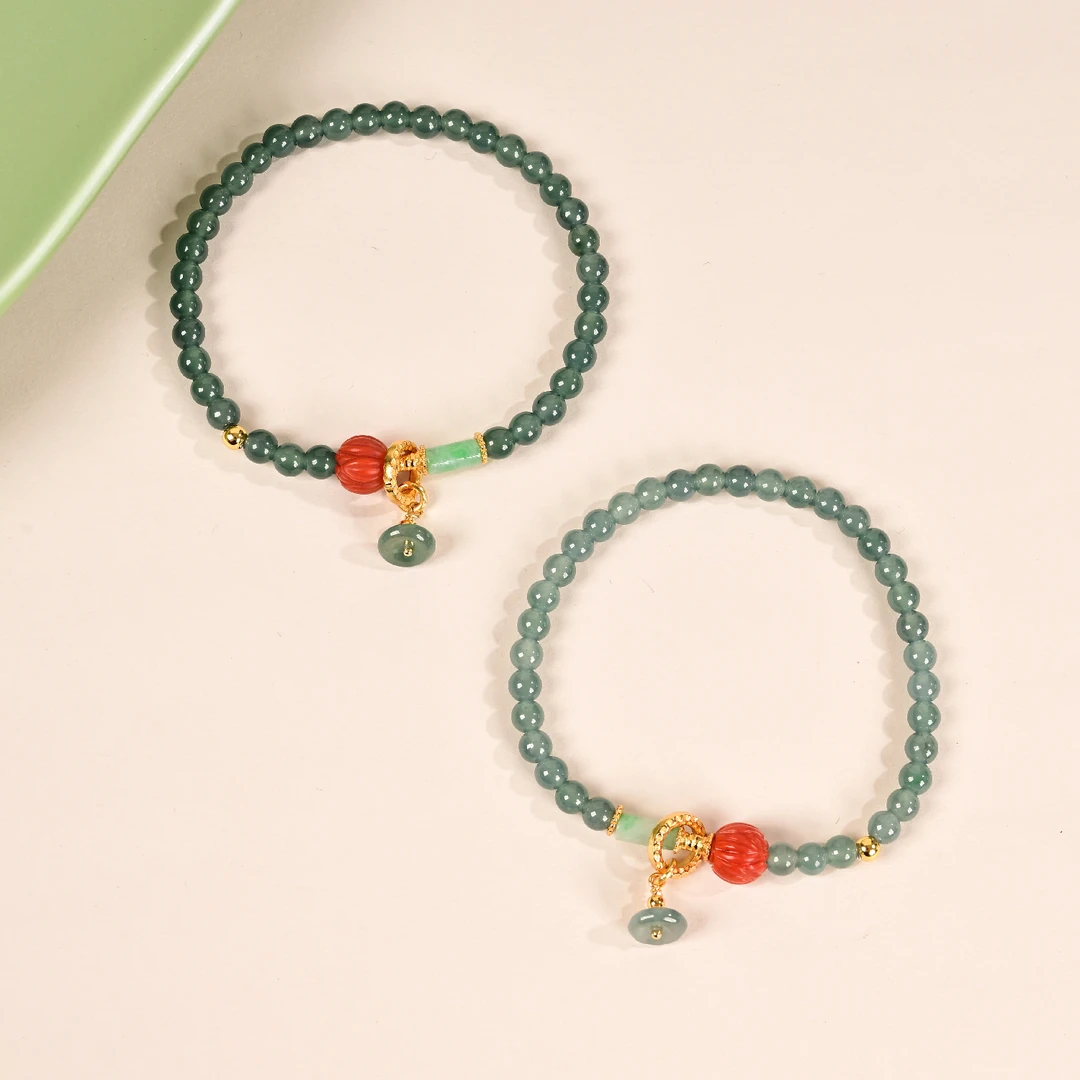 【云上叙】翡翠DIY手串-多样性发一件-4.5mm-V5359-M（甄选）