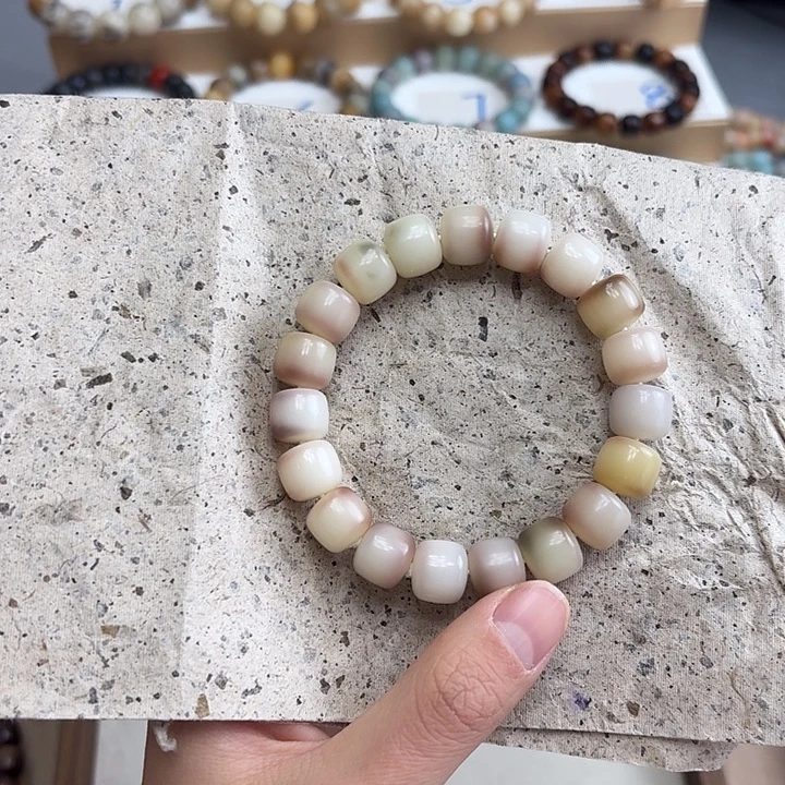 手串菩提根/象牙果卡12水磨正桶微瑕