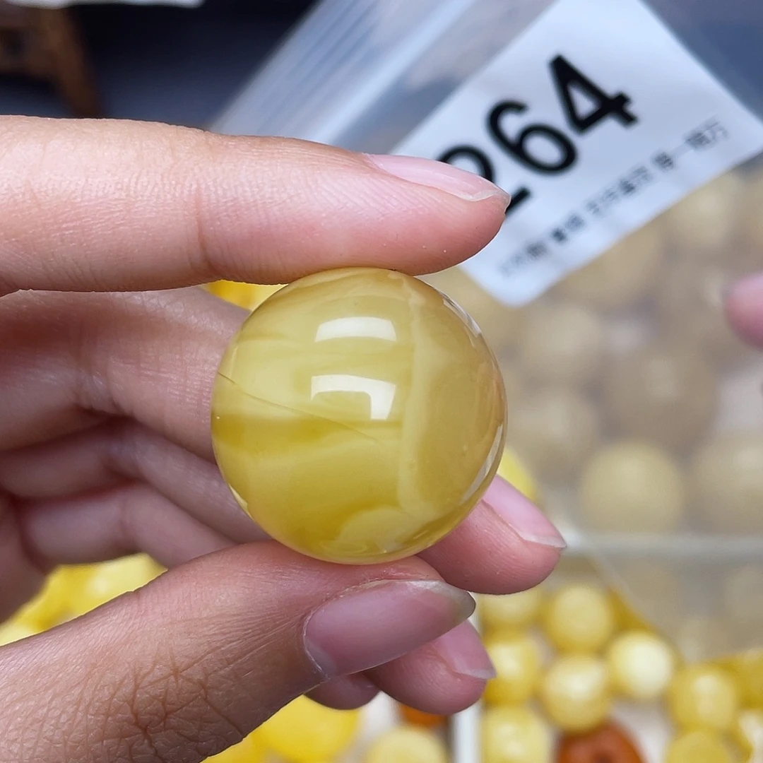 蜜蜡未镶嵌珠宝奇石23.6水线纹