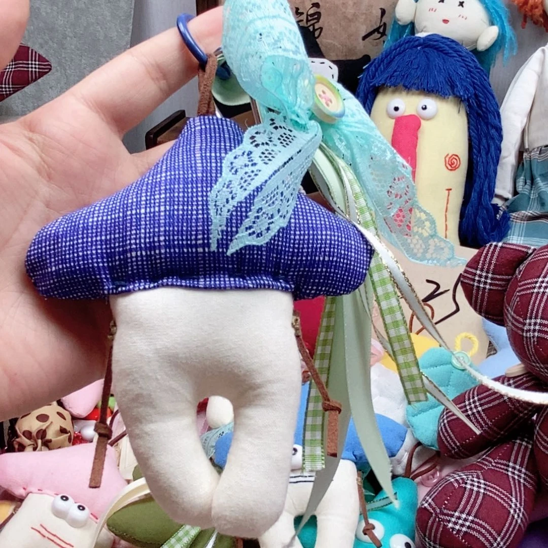 手作挂件蘑菇精灵