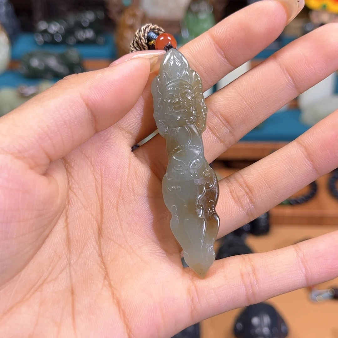 和田玉未镶嵌挂件