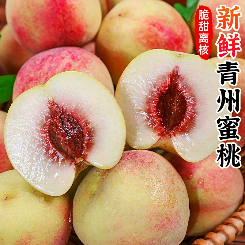 【脆甜离核】青州蜜桃1-5斤水蜜桃子小冬桃非油桃新鲜水果香甜毛桃