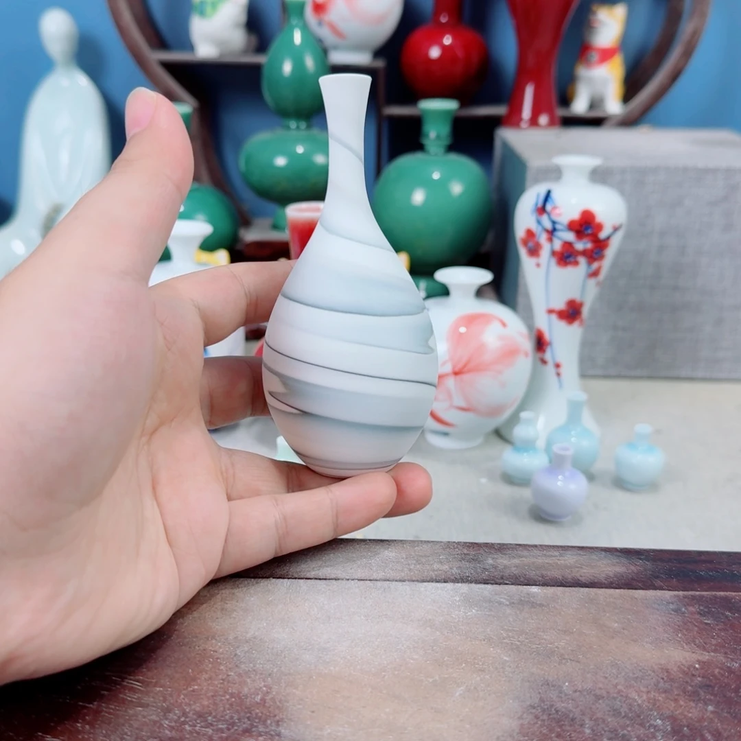 陶瓷手工小花器摆件