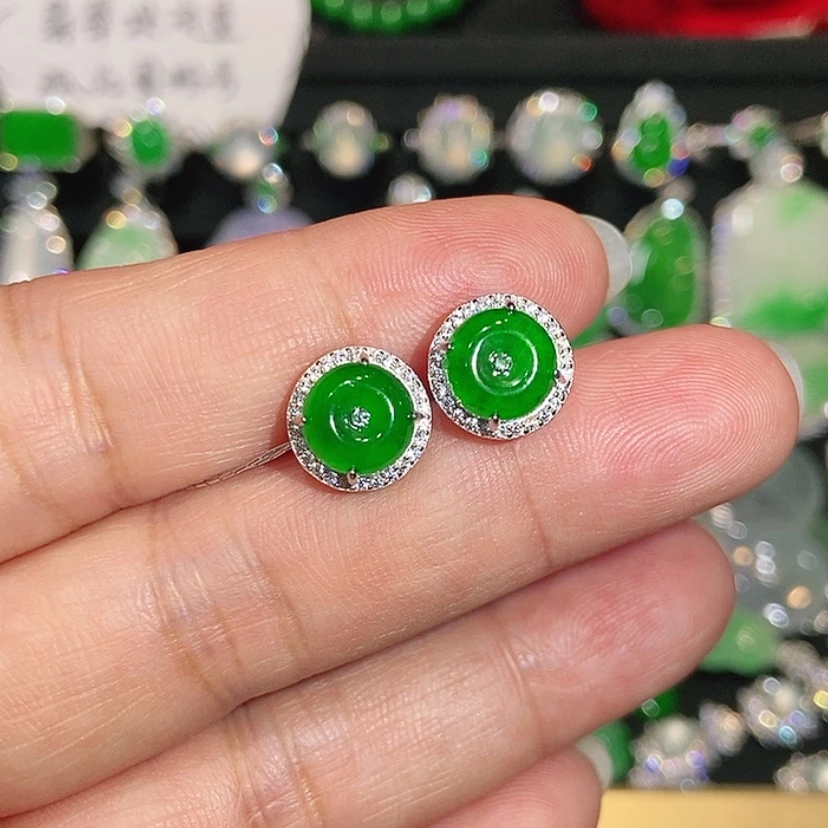 【闪购商品】未镶嵌翡翠耳饰天然翡翠