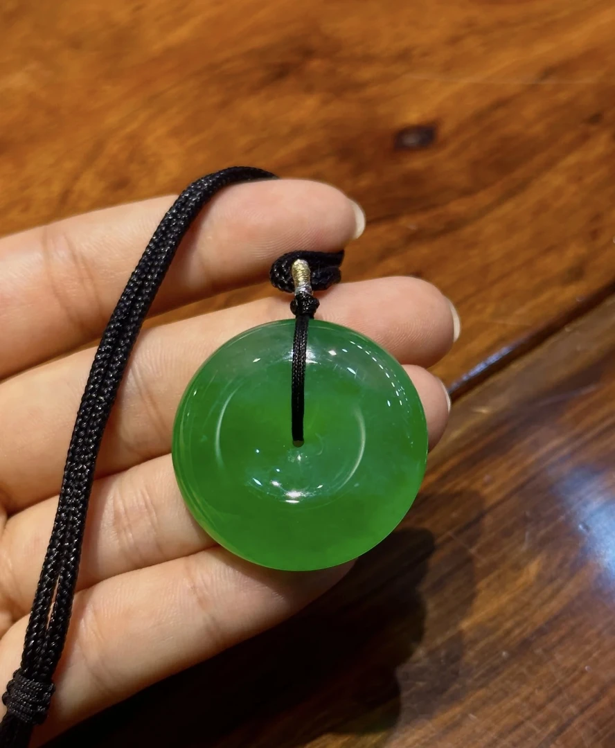 天然缅甸翡翠A货平安扣