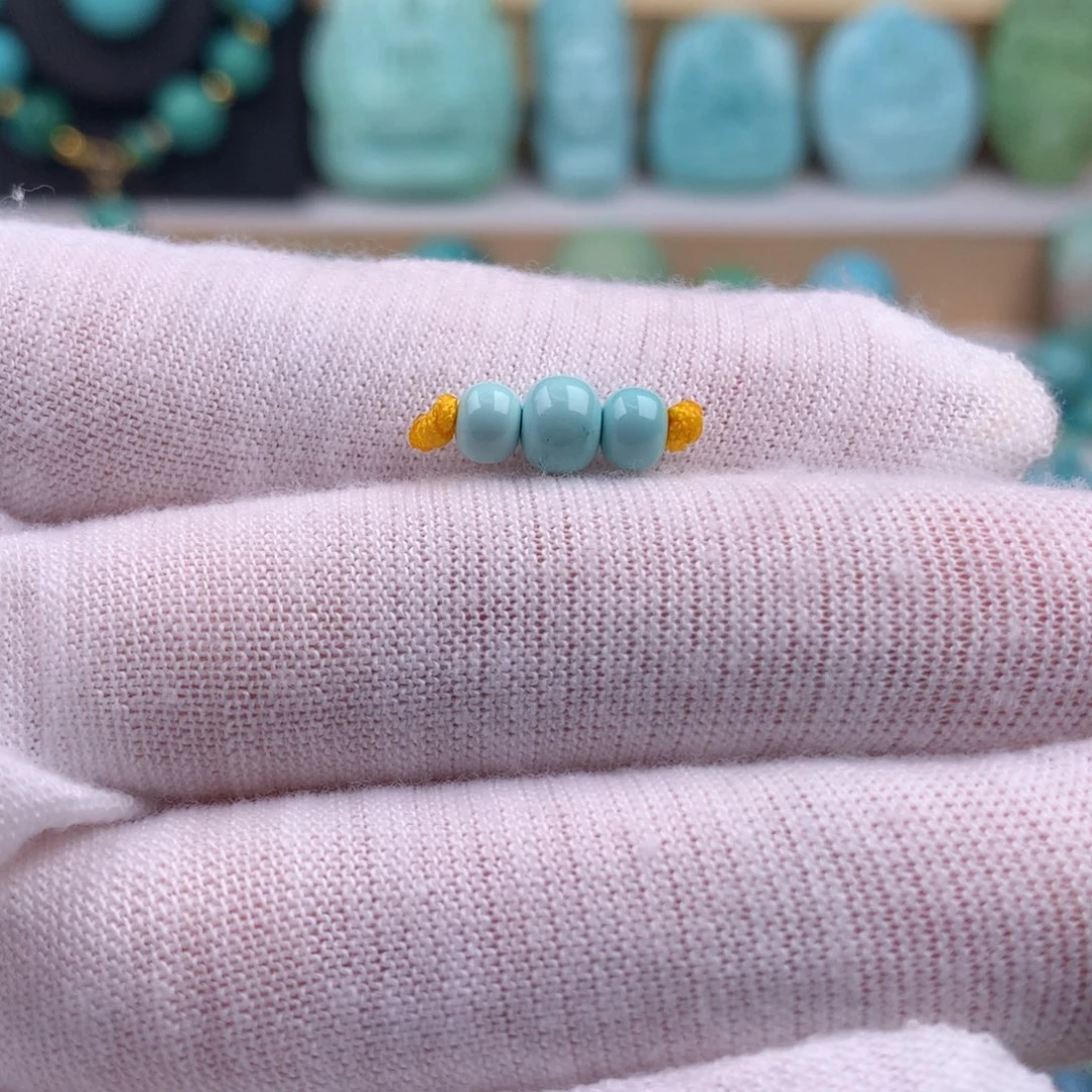 未镶嵌绿松石珠宝奇石4.7/5.5mm