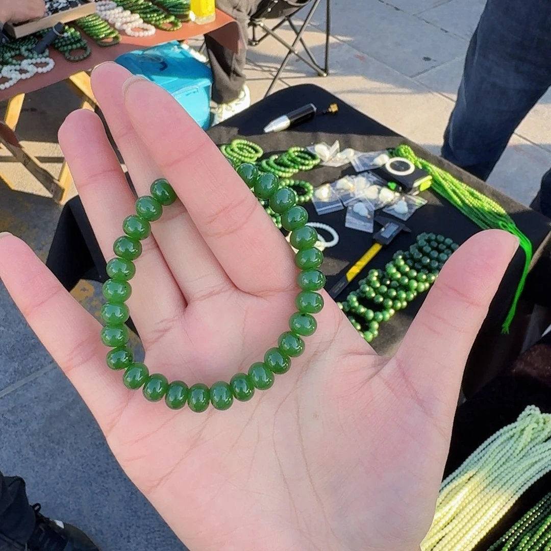 和田玉未镶嵌手链