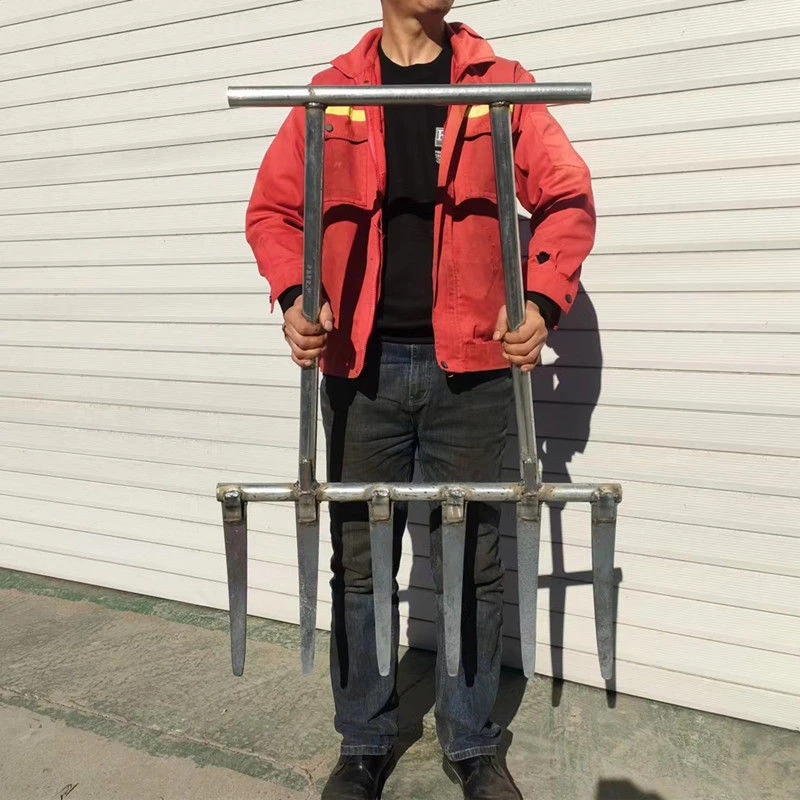 翻土神器叉子农用钢叉挖马蹄专用工具挖泥土挖红薯赶海挖蛤蜊耙子