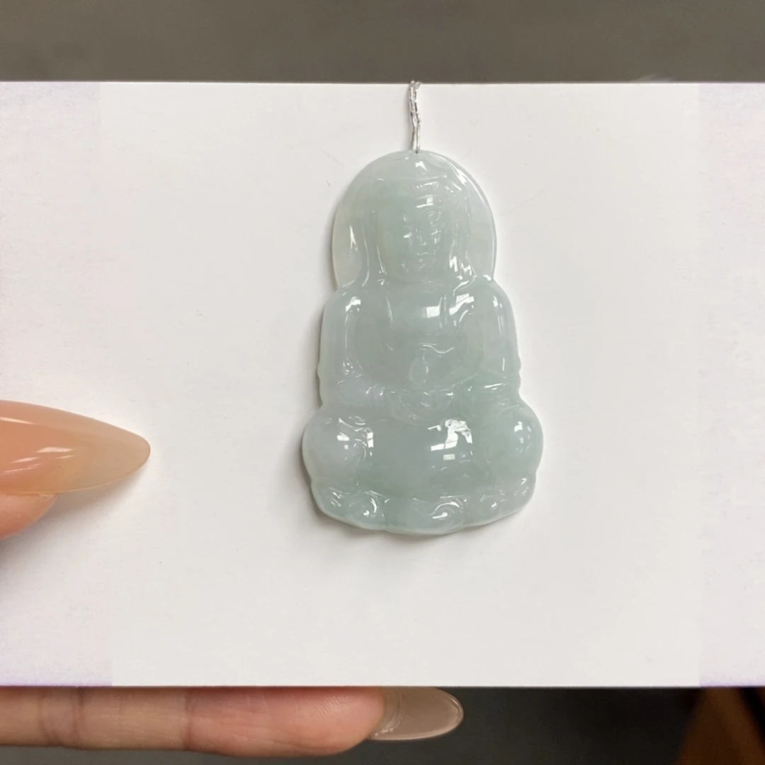 翡翠颈饰未镶嵌观音