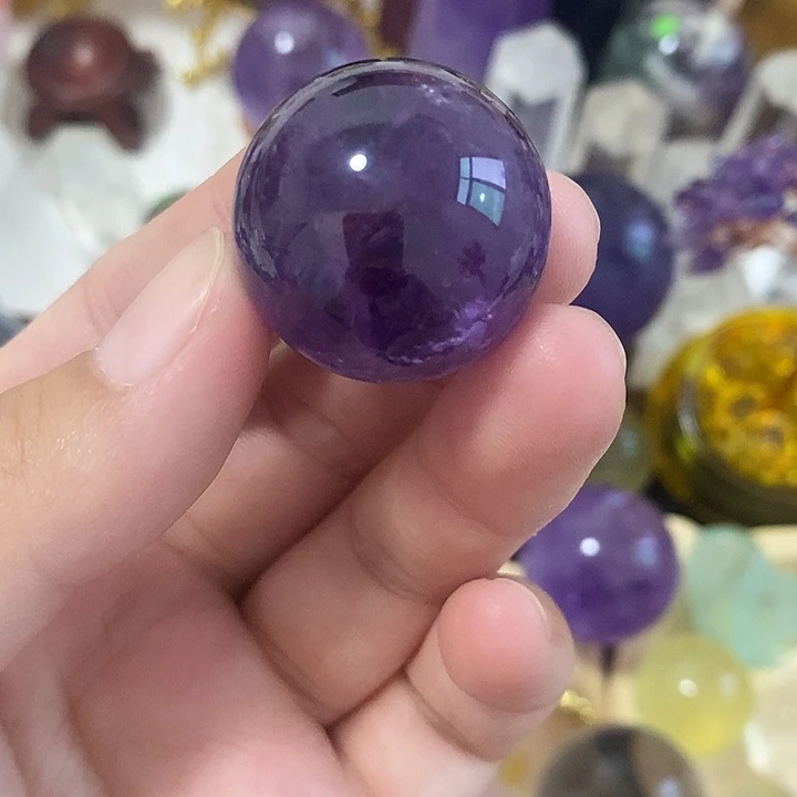 石材2.7直径乌拉圭小紫球！