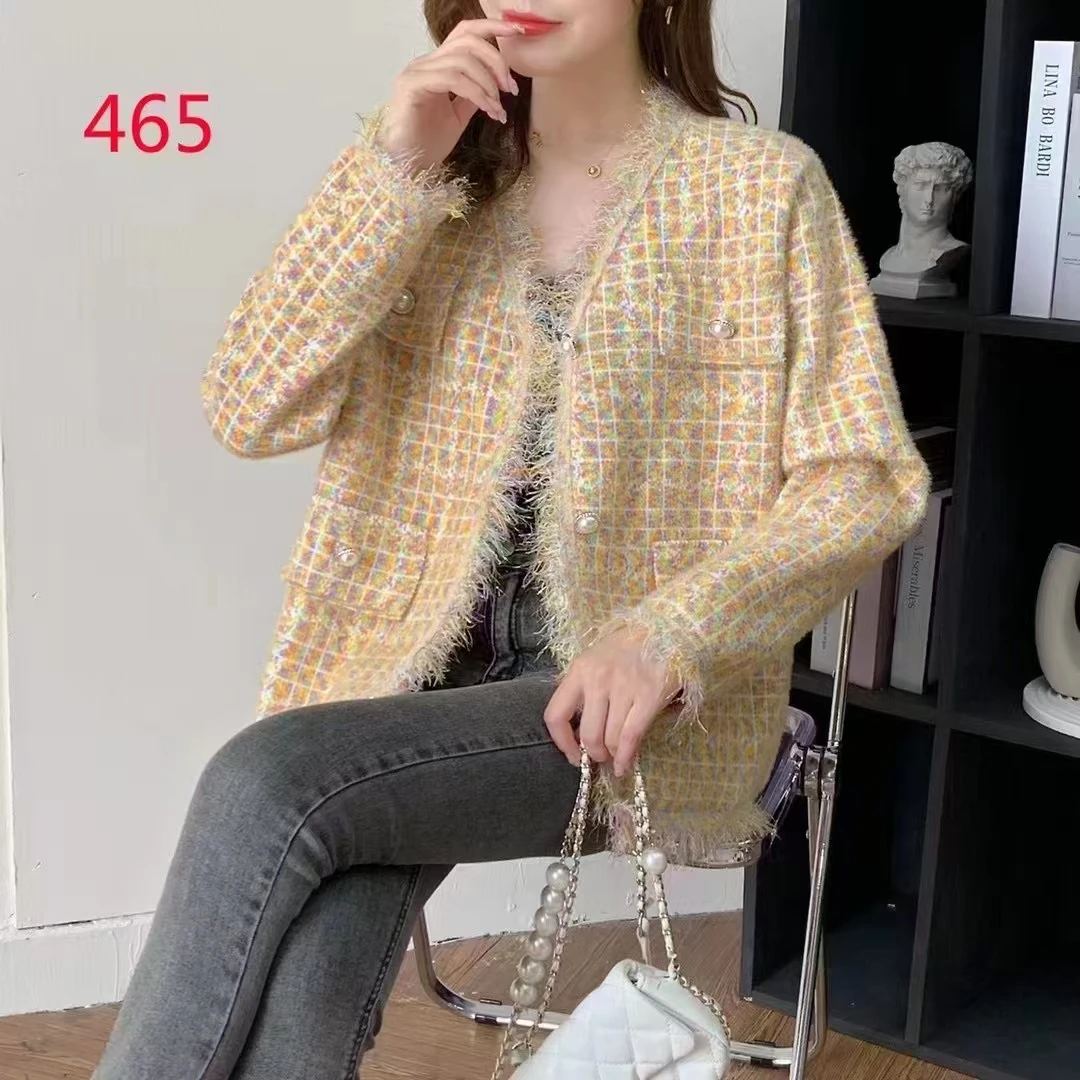 【香姐精品】2025年新款网红气质女装时尚洋气百搭小香风外套-465