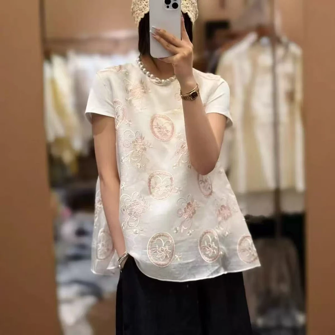 501-600【甜辣炸弹服装店】简约时尚气质夏款女上衣甜美法式