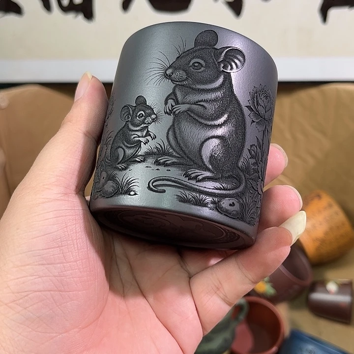茶杯紫砂全手工紫砂主人杯