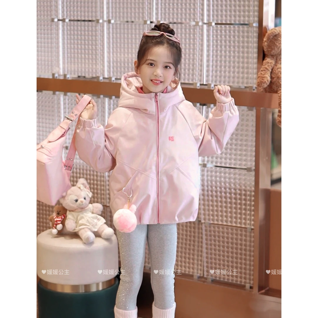媛媛公主【90绒子，4级防水，轻羽绒】2025冬女童儿童羽绒服15415Q419