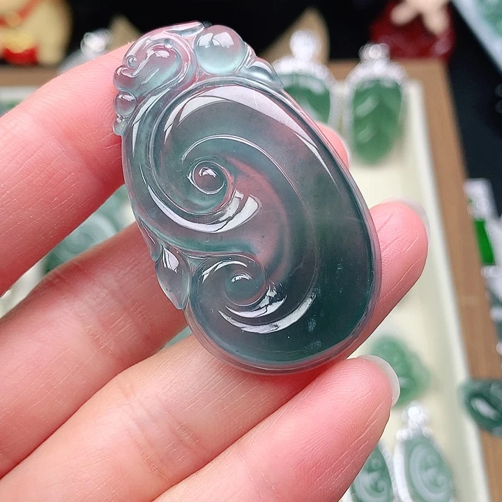 颈饰未镶嵌翡翠蔡*C吊坠