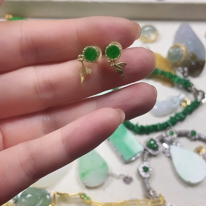 翡翠银S925镶嵌颈饰