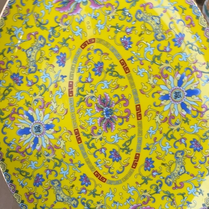 瓷片帝王黄鱼盘一个