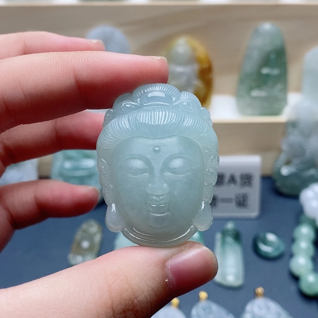 吊坠(不含链)未镶嵌翡翠佛首