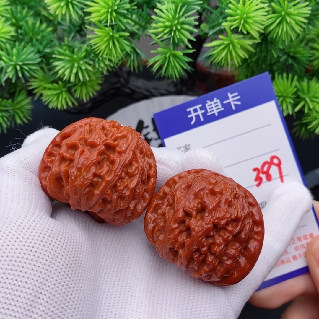 文玩核桃把件42球白389